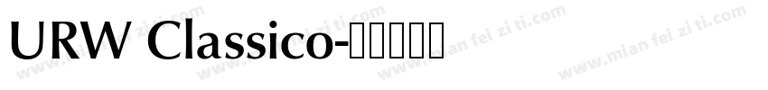 URW Classico字体转换